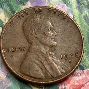 Vintage 1948S Lincoln Wheat One Cent
